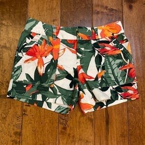 Banana republic floral print shorts